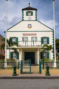 The Dutch Courthouse - featured on one of the flags of St. Maarten