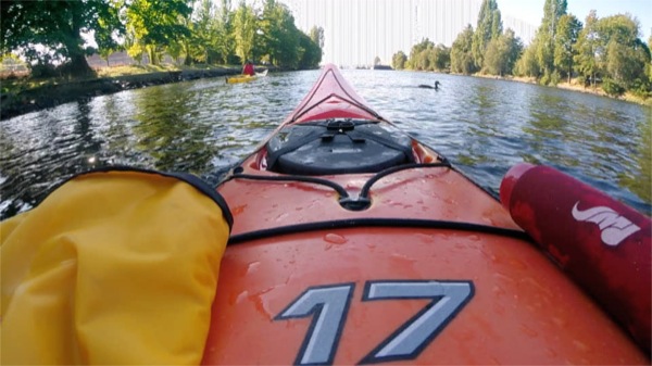 On a late summer day, I kayaked from the Northwest Outdoor Center to the Ballard Bridge and back, passing Fremont and the Fremont Bridge and Seattle Pacific University.  ©2014 Ari Shapiro - AShapiroStudios.com