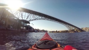 On a late summer day, I kayaked from the Northwest Outdoor Center to the Ballard Bridge and back, passing Fremont and the Fremont Bridge and Seattle Pacific University. ©2014 Ari Shapiro - AShapiroStudios.com