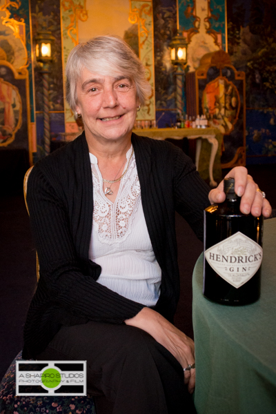 Hendrick's Gin Master Distiller and Founder Leslie Gracie at The Ruins in Seattle.  ©2014 Ari Shapiro - AShapiroStudios