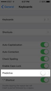 iOS 8 Quick Tip - Making Predictive Text Go Away. ©2014 Ari Shaprio - AShapiro Studios