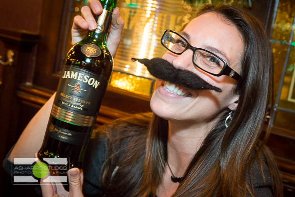 Guests at Seattle's Fado Irish Pub showed off their mustachery to win prizes and celebrate Movember with Jameson! Seattle Event Photos by AShapiro Studios - AShapiroStudios.com