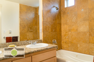 One of three en suite bathrooms in a Fremont Townhouse, listing soon. Seattle Real Estate Photography ©2015 Ari Shapiro - AShapiroStudios.com