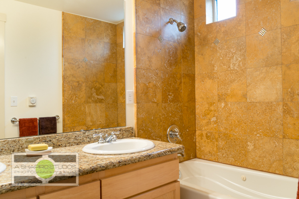 One of three en suite bathrooms in a Fremont Townhouse, listing soon.  Seattle Real Estate Photography ©2015 Ari Shapiro - AShapiroStudios.com