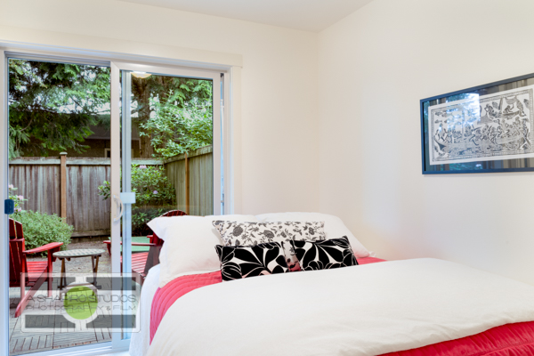 One of three bedrooms in a Fremont Townhouse, listing soon.  Seattle Real Estate Photography ©2015 Ari Shapiro - AShapiroStudios.com