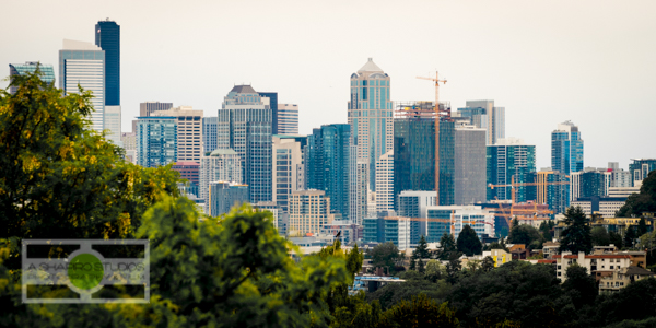 Views of the city from a Fremont Townhouse, listing soon.  Seattle Real Estate Photography ©2015 Ari Shapiro - AShapiroStudios.com