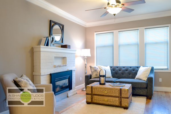 The bright living room of a Ballard updated Craftsman house.  Seattle Real Estate Photography ©2015 Ari Shapiro - AShapiroStudios.com