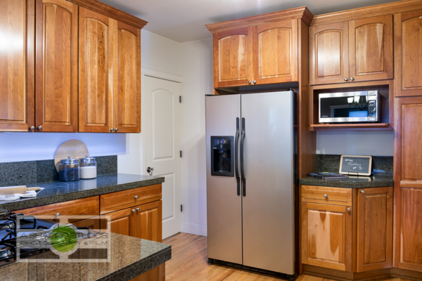 Lots of wood in the kitchen of a Ballard updated Craftsman house.  Seattle Real Estate Photography ©2015 Ari Shapiro - AShapiroStudios.com