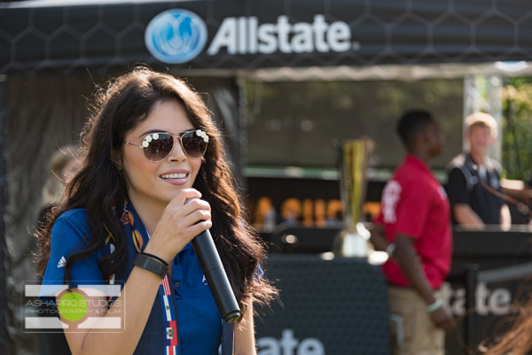 Soccer fans descended on Soldier Field in Chicago for the CONCACAF World Cup.  For some pre-game fun, Allstate - Official Sponsor - treated fans to autographs from Mexico soccer legend Adolfo Rios, a sweepstakes for great prizes, and photos with the Gold Cup trophy.  Chicago Corporate Event Photography ©2015 Ari Shapiro - AShapiroStudios.com