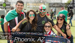 Soccer fans braved the heat of Phoenix to support their team in Group Stage CONCACAF Gold Cup play, and enjoy a pre-match Fan Village with Allstate. Phoenix Corporate Event Photography ©2015 Ari Shapiro - AShapiroStudios.com