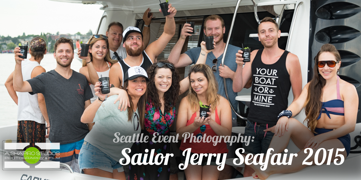 Bartenders from around Seattle were treated to Sailor Jerry Spiced Rum cocktails and good times aboard the M/V Darlin Marlin for the 65th Annual Seafair Festival in Seattle. Seattle Corporate Event Photography ©2015 Ari Shapiro - AShapiroStudios.com