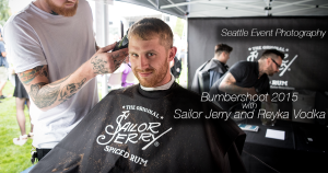 At the 45th Annual Bumbershoot Festival in Seattle, attendees were treated to complimentary haircuts with Sailor Jerry and free sunglasses from Reyka Vodka, along with great spiced rum and vodka cocktails. Seattle Corporate Event Photography @2015 Ari Shapiro - AShapiroStudios.com