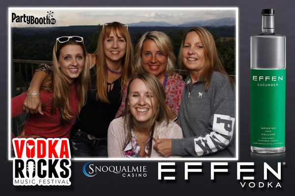 Vodka Rocks - the ultimate outdoor Summer Music Festival at Snoqualmie Casino - is back and better than ever! This year the event featured live music from Empire Records, Calamity Jane and Xanadu, plus a new outdoor BBQ and more! Guests enjoyed some of the world’s leading vodka brands including Effen Vodka who hosted a fun photo booth from PartyBoothNW so guests could get a photo to remember the exciting event. Sip on custom cocktails in the sun and listen to local hits, all with fabulous views of the Snoqualmie Valley! Tonight, Vodka Rocks - Tonight We PartyBooth! Seattle Photo Booth ©2017 PartyBoothNW.com