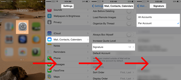 Creating Email Signatures for Each Account on your iOS Device! Tip by AShapiro Studios