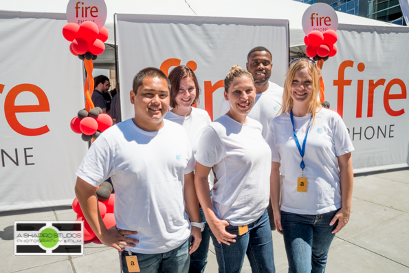 Amazon employees and vendors had their second chance to pre-order the new Fire Phone at special prices during an exclusice pre-release party to celebrate the new smartphone. Goodies from Street Treats, a local food truck, kept the crowd fired up. Seattle Event Photography ©2014 Ari Shapiro - AShapiro Studios