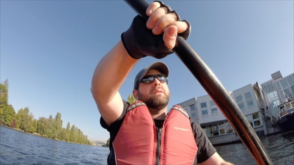 On a late summer day, I kayaked from the Northwest Outdoor Center to the Ballard Bridge and back, passing Fremont and the Fremont Bridge and Seattle Pacific University. ©2014 Ari Shapiro - AShapiroStudios.com