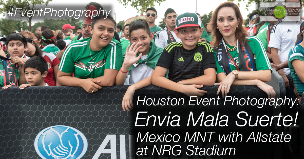 Envia Mala Suerte - The rally cry for fútbol/soccer fans at the Mexico Mens National Team match vs Honduras, Presented by Allstate - Official Sponsor of the Mexico MNT - at NRG Stadium in Houston, TX on July 1, 2015. Houston Event photography ©2015 Ari Shapiro - AShapiroStudios.com