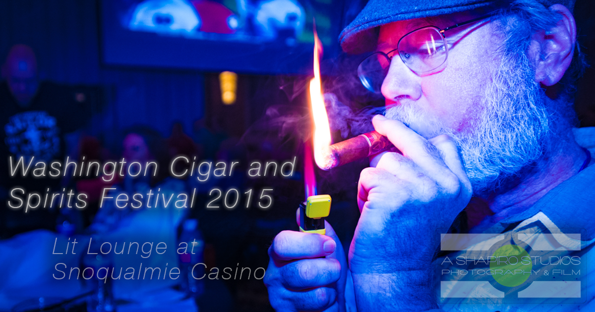 Now in it's 5th year, the Washington Cigar and Spirits Festival has become an annual pilgrimage for cigar lovers, whisky lovers, and lovers of a good time. With great food, music, prizes and more, WCSF put on by the Lit Cigar Lounge at Snoqualmie Casino is an event not to miss! Seattle Corporate Event Photography ©2015 Ari Shapiro - AShapiroStudios.com